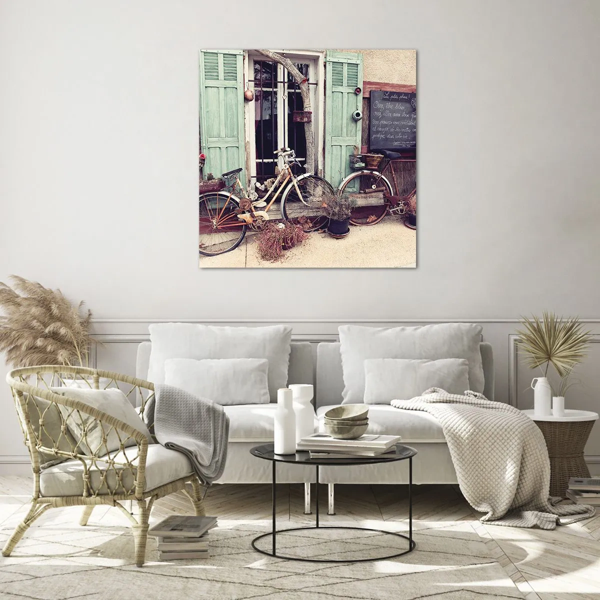 Glasbild - Bild auf glas - Es lebe die Provinz - 40x40 cm