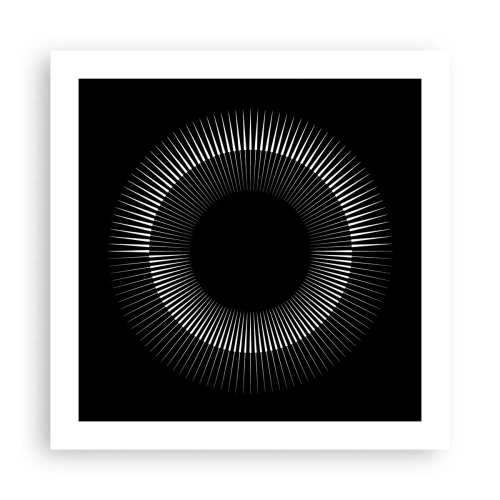 Poster - Schwarze Sonne - 50x50 cm