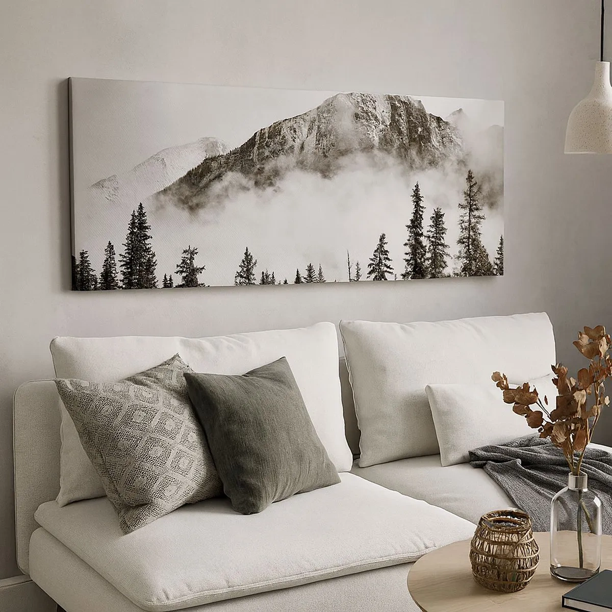 Bild auf Leinwand - Leinwandbild - Lineal aus Granit - 100x40 cm