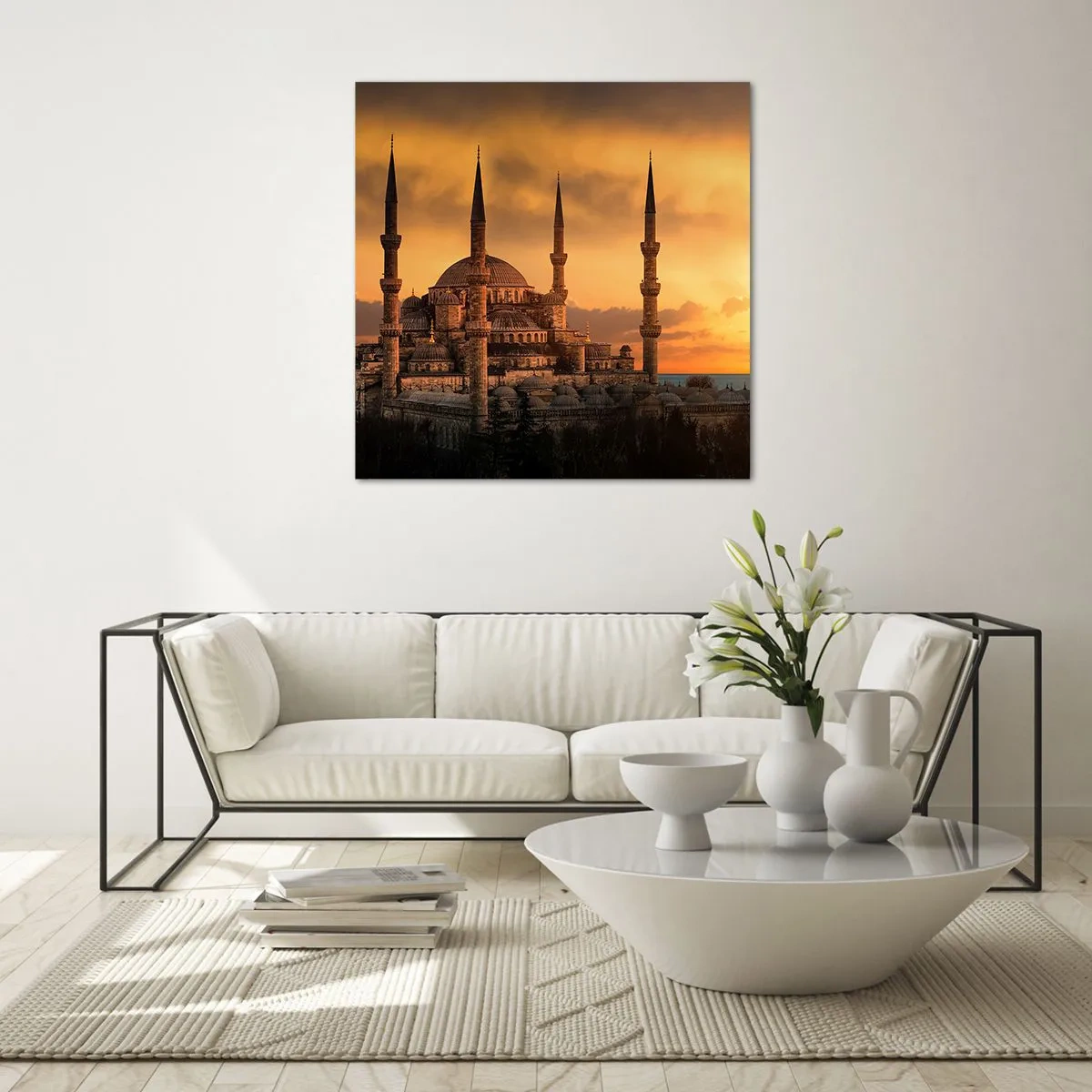 Glasbild - Bild auf glas - Gott ist großartig - 40x40 cm