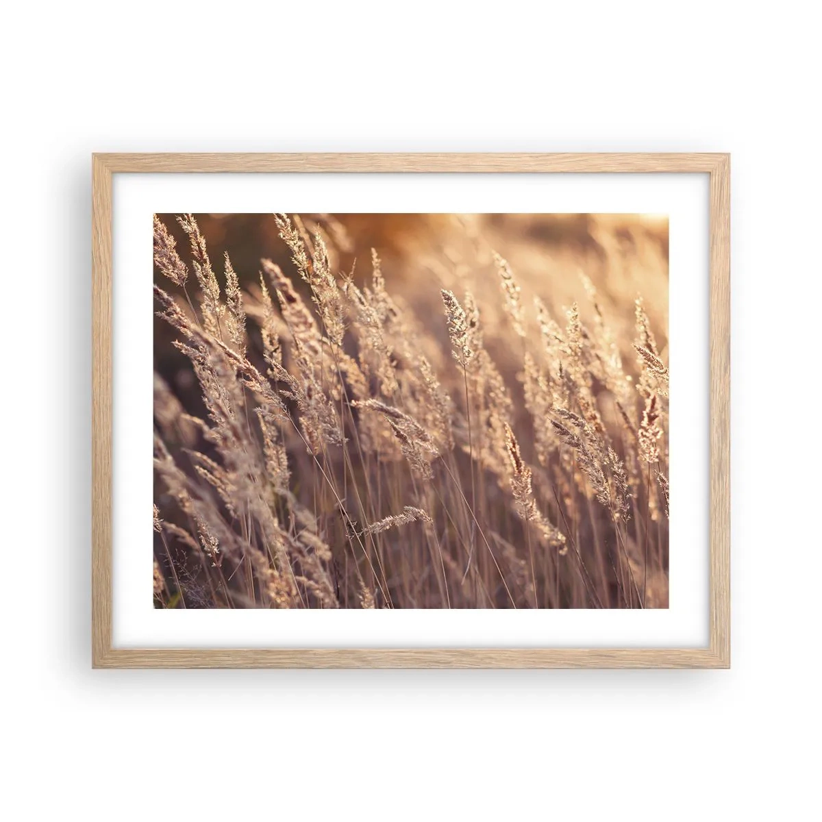 Poster in einem Rahmen aus heller Eiche - Bereit, den Herbst willkommen zu heißen - 50x40 cm