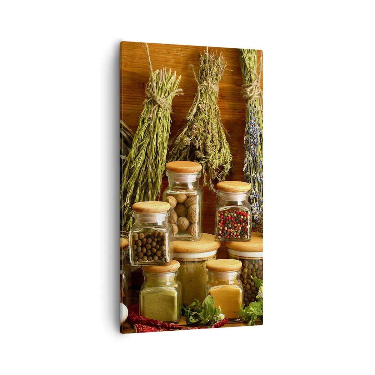 Bild auf Leinwand - Leinwandbild - Küchenzauber - 55x100 cm