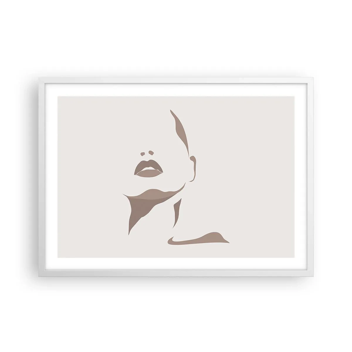 Poster in einem weißen Rahmen - Aus Licht und Schatten - 70x50 cm