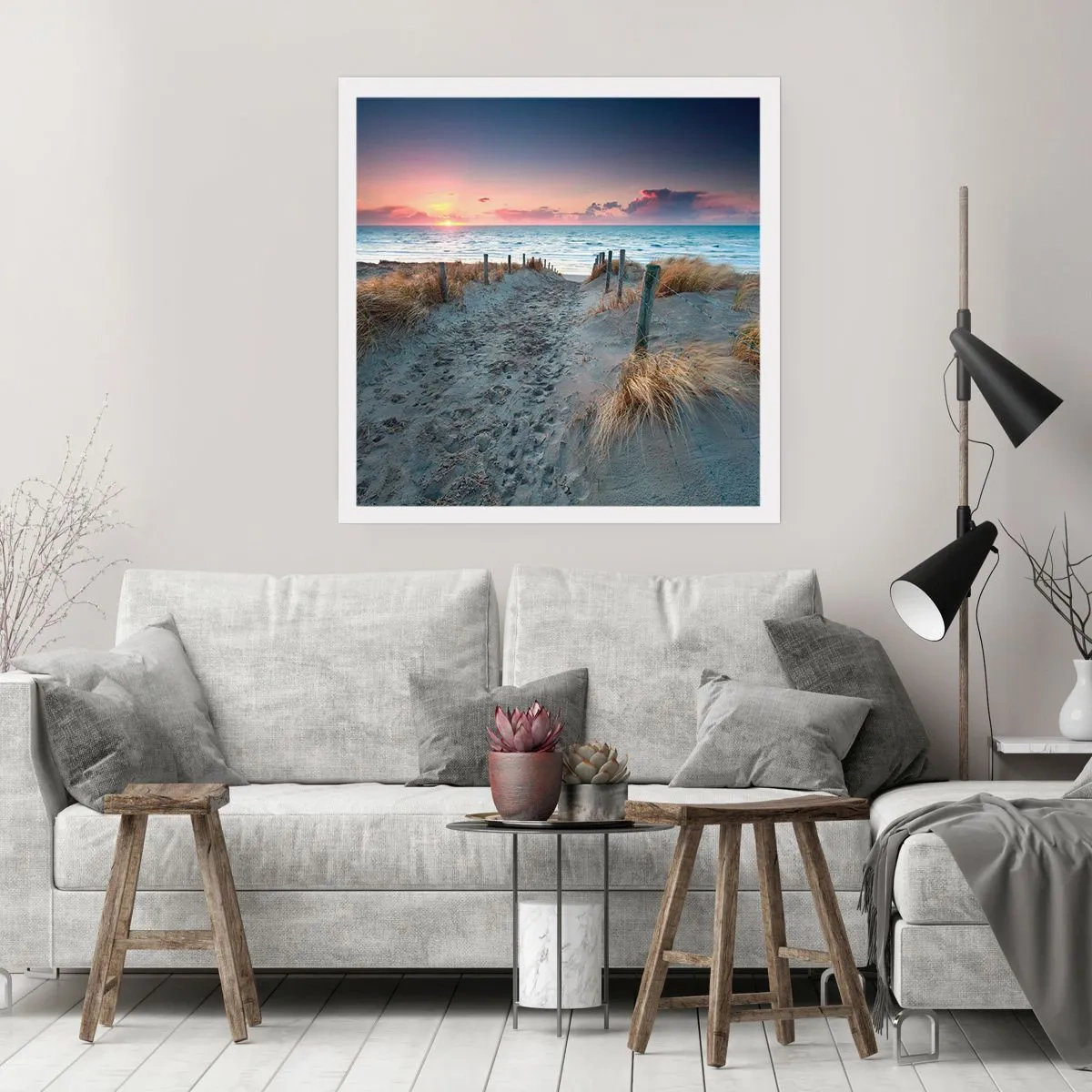 Poster - Du hast einen Regenbogen aus strahlendem Licht verschüttet ... - 40x40 cm