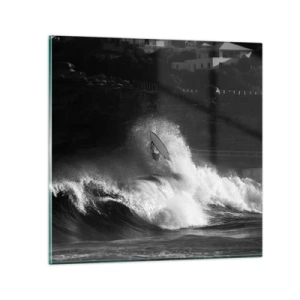 Glasbild - Bild auf glas - Herausforderung angenommen! - 50x50 cm