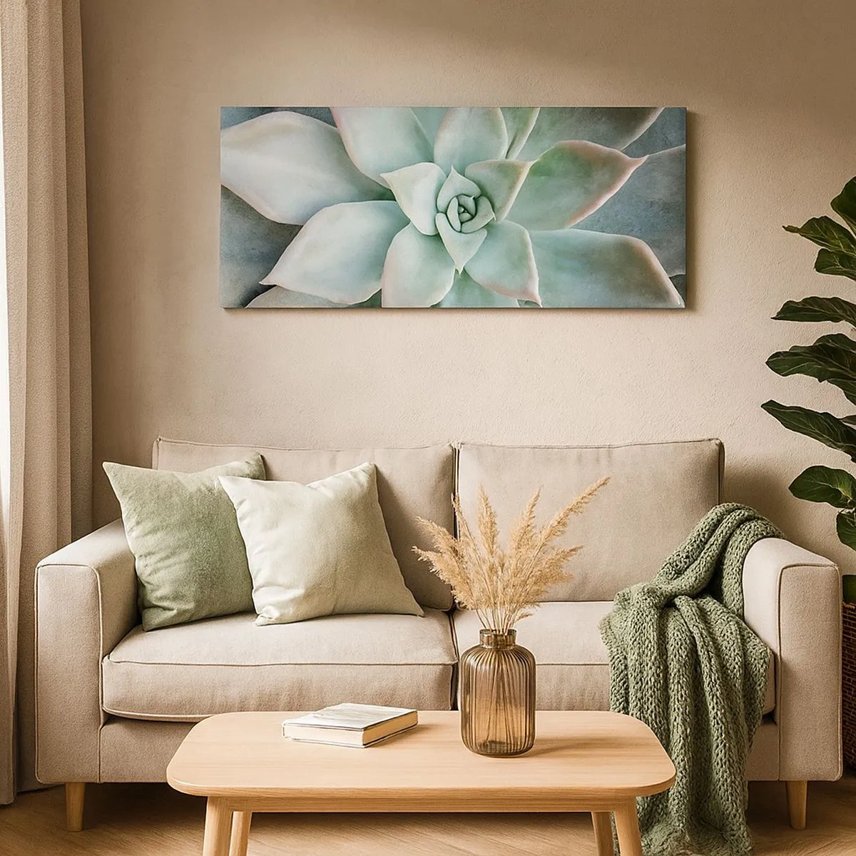 Bild auf Leinwand - Leinwandbild - Das Herz der Wüste - 100x40 cm