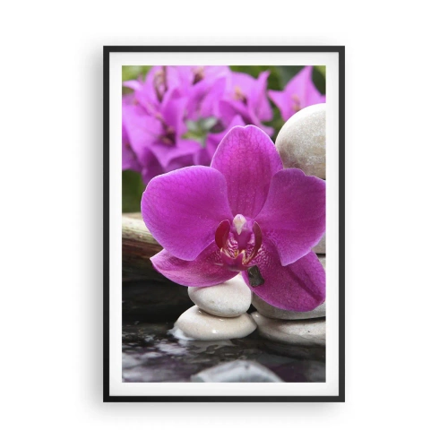 Poster in einem schwarzem Rahmen - Du ruhst dich schon aus - 61x91 cm