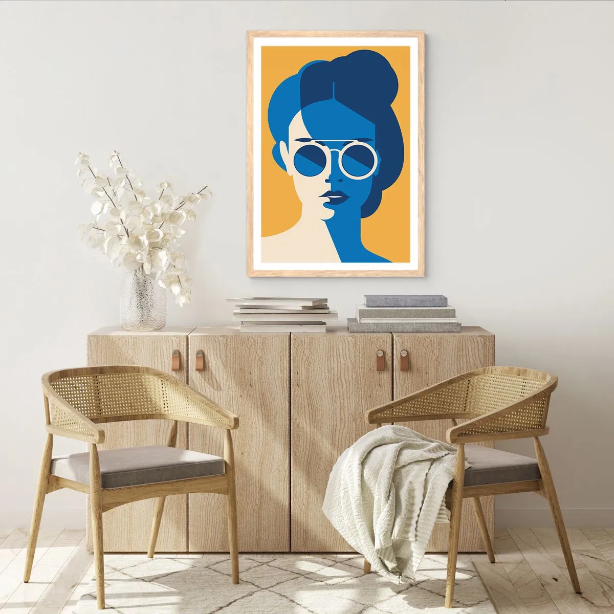 Poster in einem Rahmen aus heller Eiche - Urlaubslook - 61x91 cm