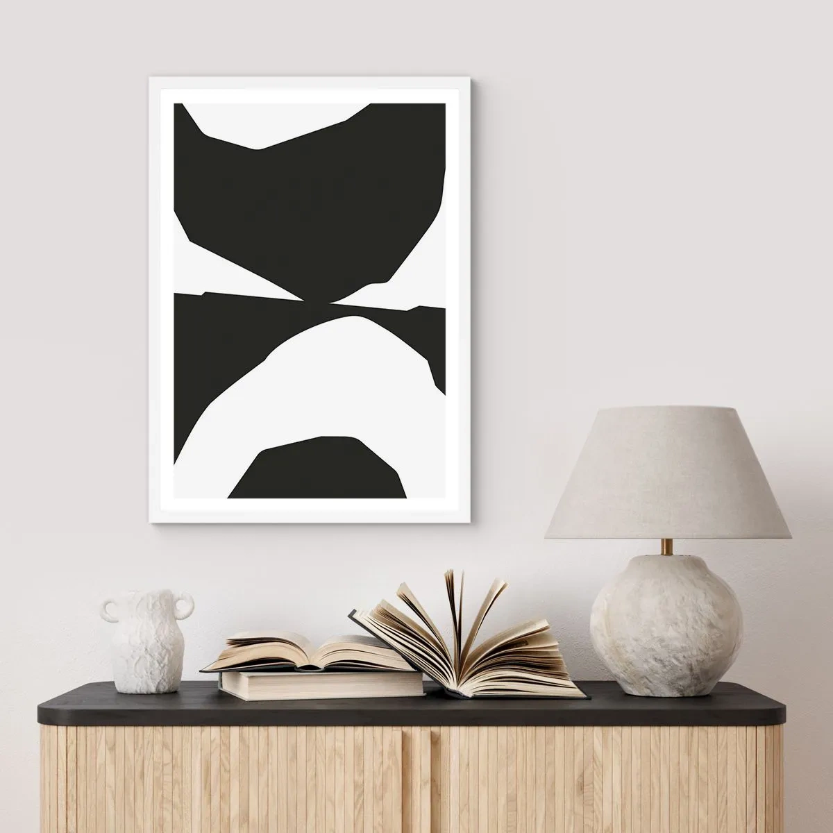 Poster in einem weißen Rahmen - Positiv negativ - 70x100 cm