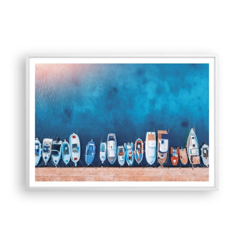 Poster in einem weißen Rahmen - In einer Reihe - 100x70 cm