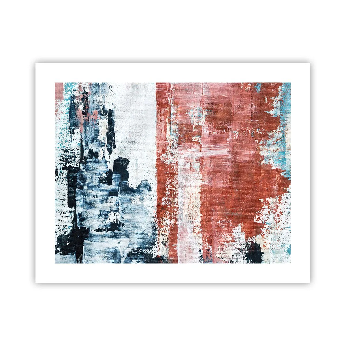 Poster - Fünfzig-Fünfzig abstrakt - 50x40 cm