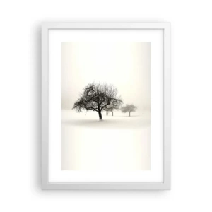 Poster in einem weißen Rahmen - Winterschlaf - 30x40 cm