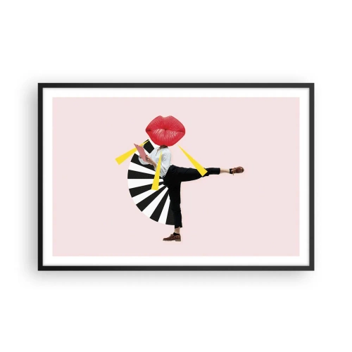 Poster in einem schwarzem Rahmen - Surreale Pop-Art - 91x61 cm