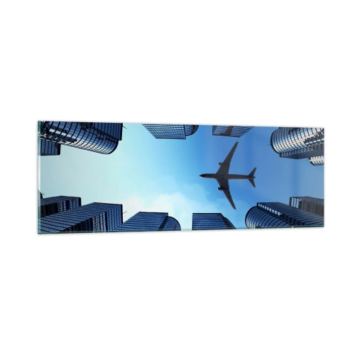 Glasbild - Bild auf glas - Der Blick aus der Glasschlucht - 90x30 cm