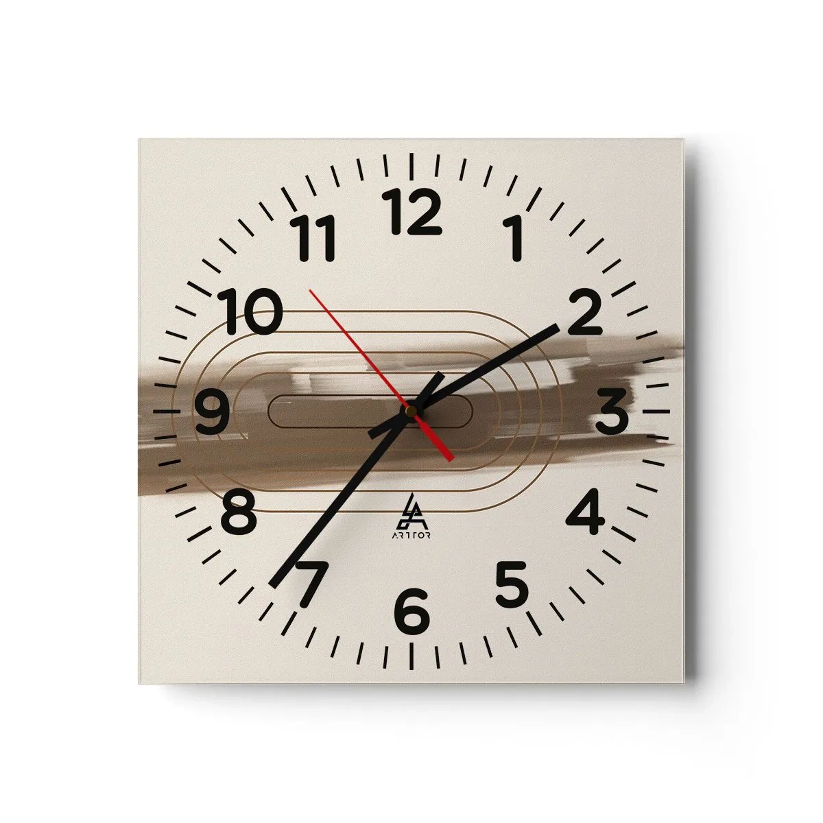 Wanduhr - Glasuhr - Ein Hauch von Grau - 40x40 cm