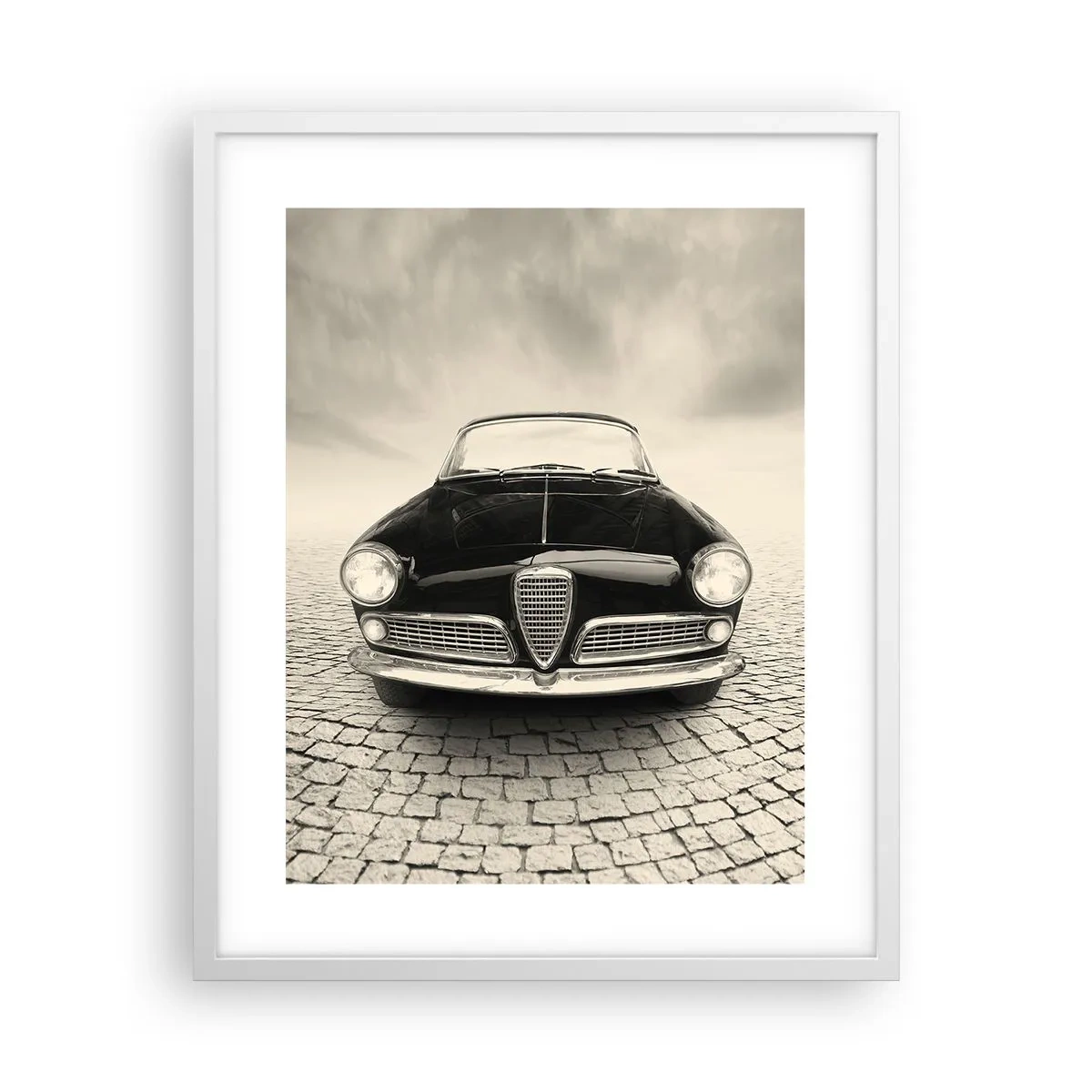 Poster in einem weißen Rahmen - Man muss mich einfach lieben - 40x50 cm