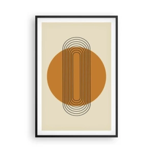 Poster in einem schwarzem Rahmen - Perfekter Plan - 61x91 cm