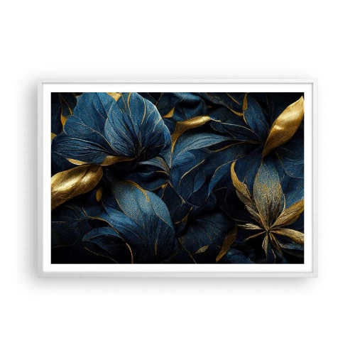 Poster in einem weißen Rahmen - Mit Gold gefüttert - 100x70 cm