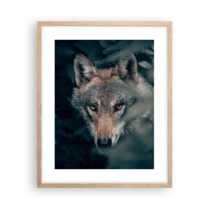 Poster in einem Rahmen aus heller Eiche - Jäger - 40x50 cm