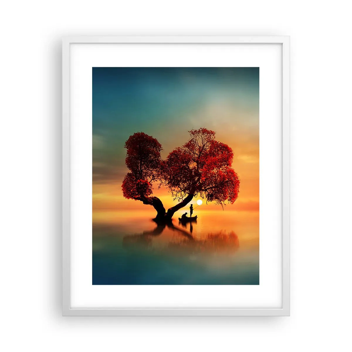 Poster in einem weißen Rahmen - Oddaysons und die Stille der Weltlosen - 40x50 cm