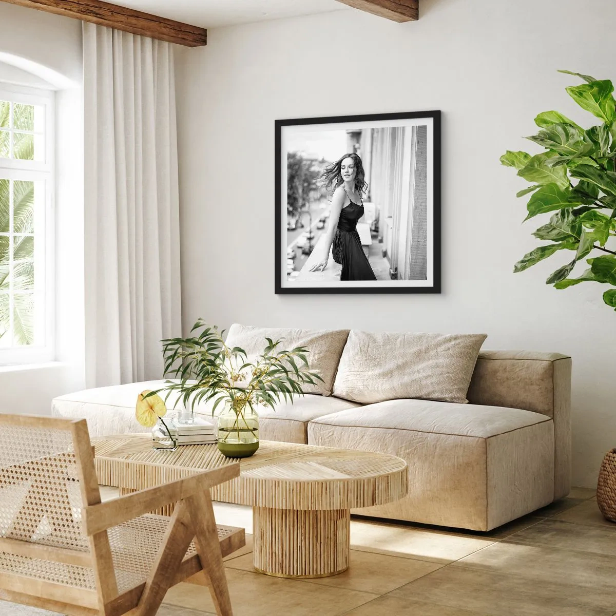 Poster in einem schwarzem Rahmen - Bestimmt ein Pariser - 30x30 cm