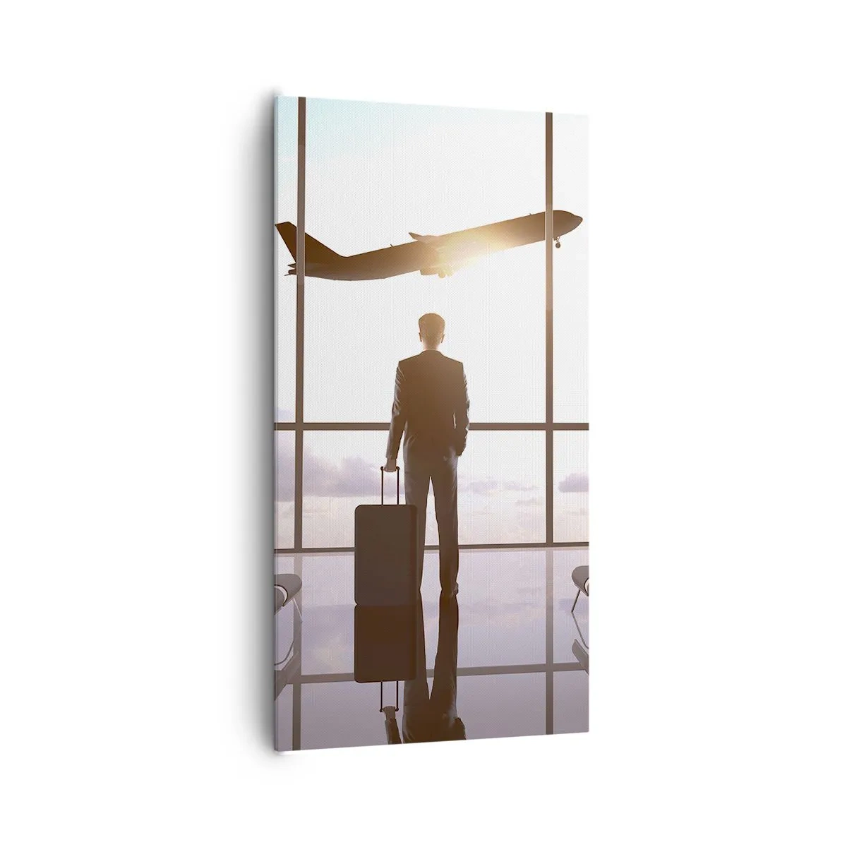 Bild auf Leinwand - Leinwandbild - Du hast Zeit, lass dir Zeit - 65x120 cm