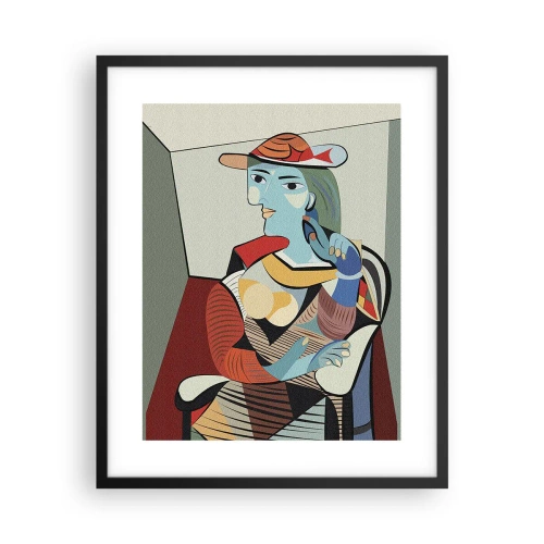Poster in einem schwarzem Rahmen - Gesehen mit den Augen von Picasso - 40x50 cm