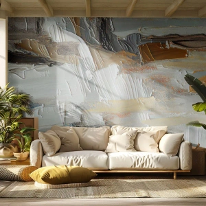 Fototapete Premium Sand - Bunte Schichten - Stück, Malen, Malerei - 500x350 cm