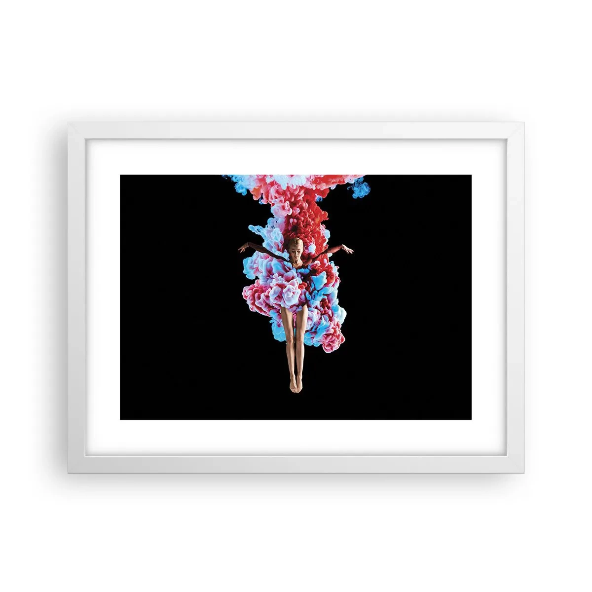 Poster in einem weißen Rahmen - In voller Blüte - 40x30 cm
