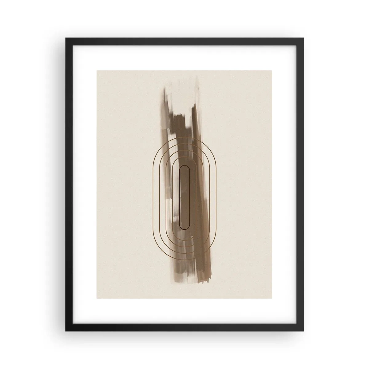 Poster in einem schwarzem Rahmen - Ein Hauch von Grau - 40x50 cm