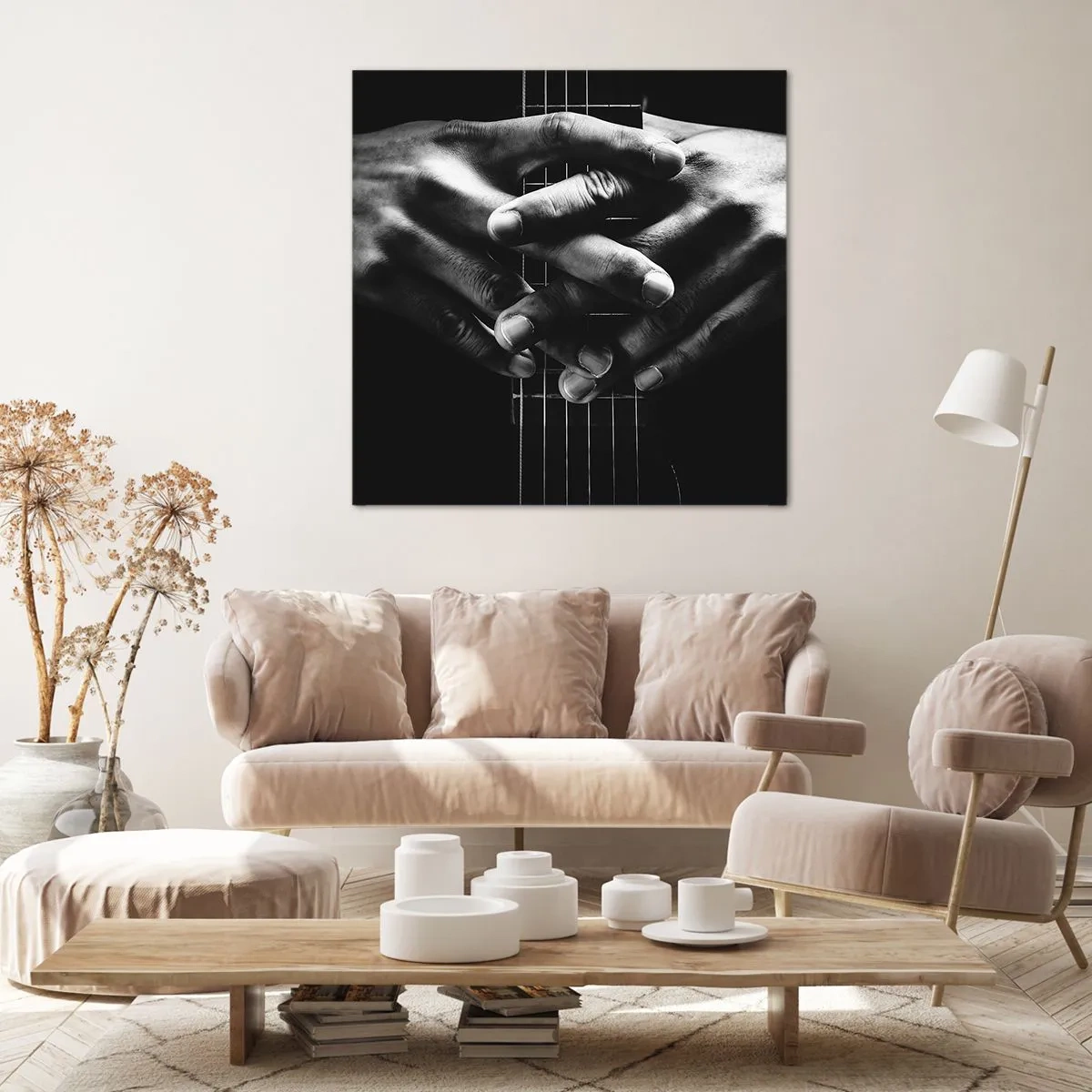 Bild auf Leinwand - Leinwandbild - Gebet des Künstlers - 60x60 cm