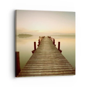 Bild auf Leinwand - Leinwandbild - Tagesanbruch, Morgendämmerung, Licht - 30x30 cm