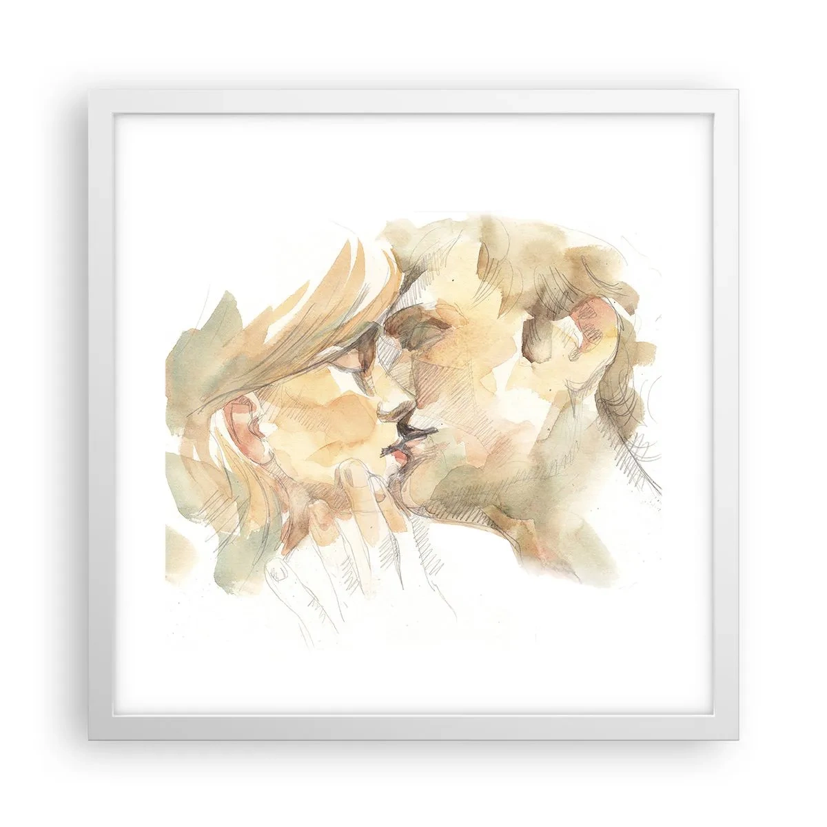 Poster in einem weißen Rahmen - Hälfte gefunden? - 40x40 cm