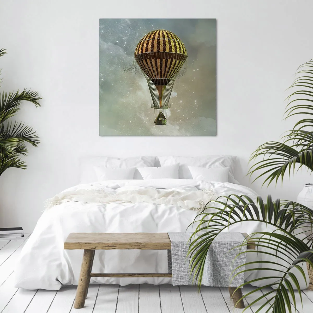 Bild auf Leinwand - Leinwandbild - Pionierflüge - 50x50 cm