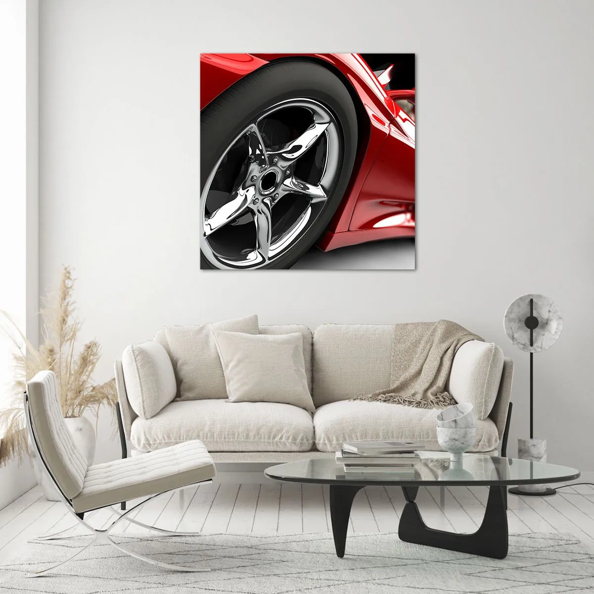 Glasbild - Bild auf glas - Für Schnelligkeit gebaut - 30x30 cm