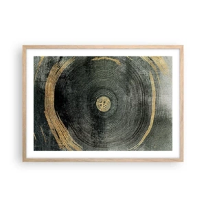 Poster in einem Rahmen aus heller Eiche - Veränderung und Beständigkeit - 70x50 cm