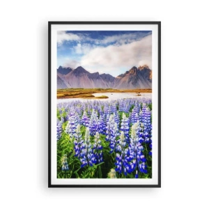 Poster in einem schwarzem Rahmen - Kraft und Strenge neben Sanftmut - 61x91 cm