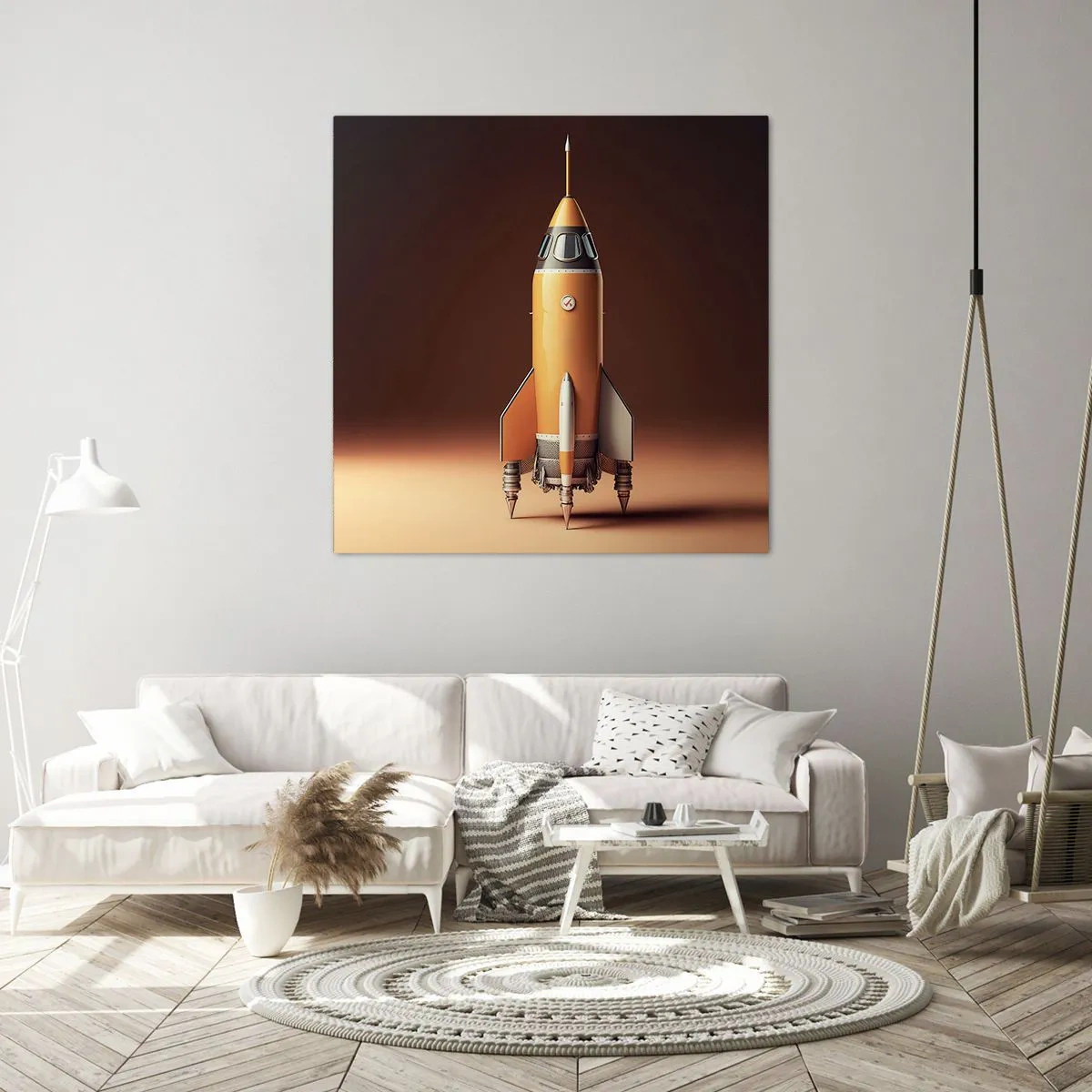 Bild auf Leinwand - Leinwandbild - Es beginnt mit einem Traum - 70x70 cm