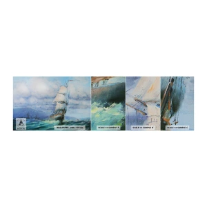 Fototapeten Muster Selbstklebend Deluxe Sticker - Guter Wind - Segelschiff, Meer, Segeln - 100x30 cm