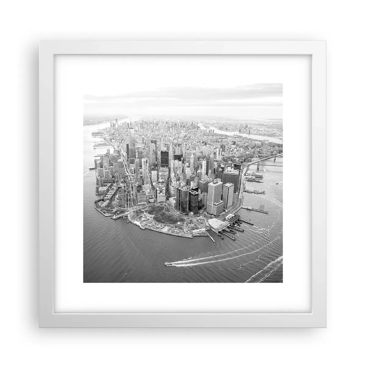 Poster in einem weißen Rahmen - Und wie kann es man nicht lieben? - 30x30 cm