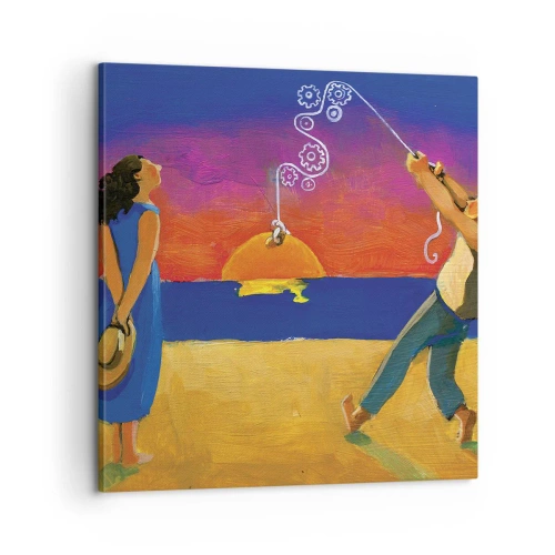 Bild auf Leinwand - Leinwandbild - Mehr als ein Sternchen vom Himmel - 60x60 cm