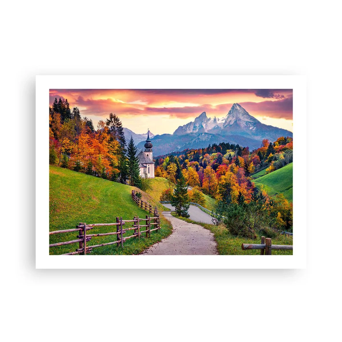 Poster - Landschaftsartige Malerei - 70x50 cm