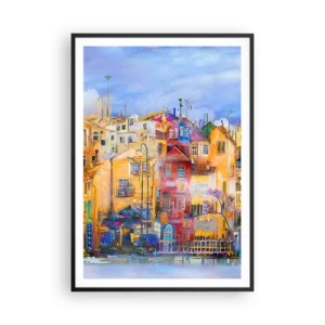 Poster in einem schwarzem Rahmen - Wir sind zusammen - 70x100 cm