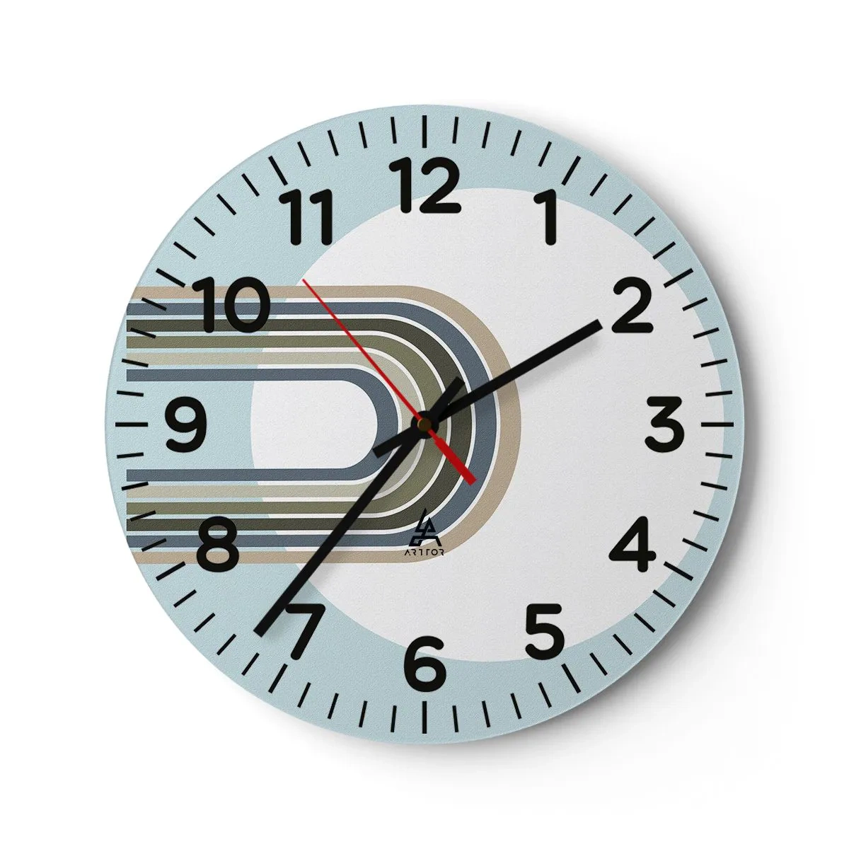 Wanduhr - Glasuhr - Unwiderstehliche Anziehungskraft - 40x40 cm