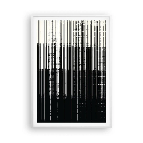 Poster in einem weißen Rahmen - Wellen und Vibrationen - 70x100 cm