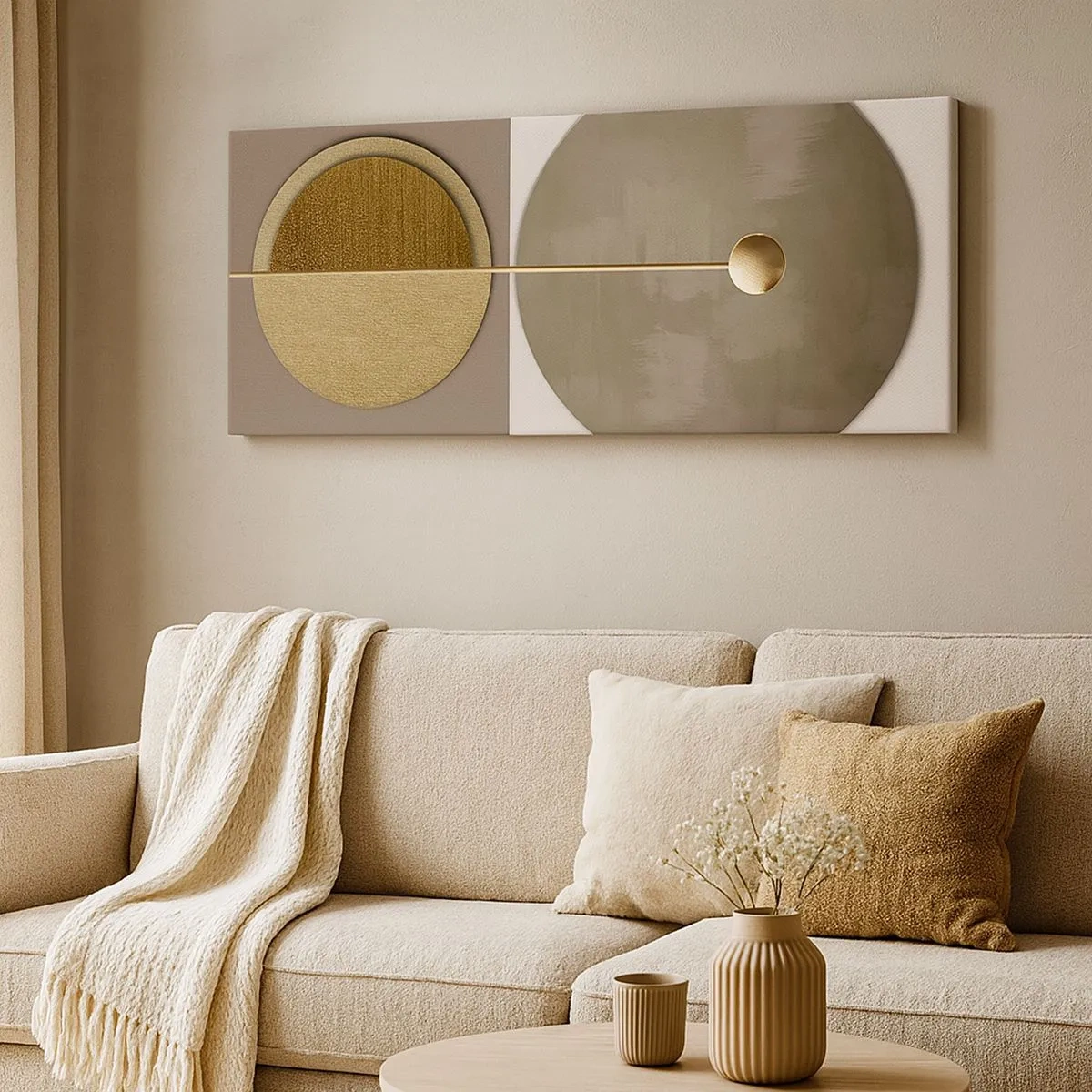 Bild auf Leinwand - Leinwandbild - Perfekte Balance - 100x40 cm