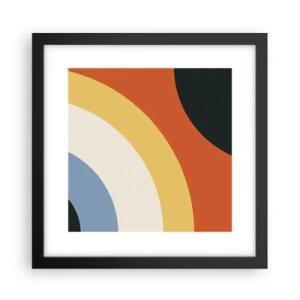 Poster in einem schwarzem Rahmen - Zu mir selbst - 30x30 cm