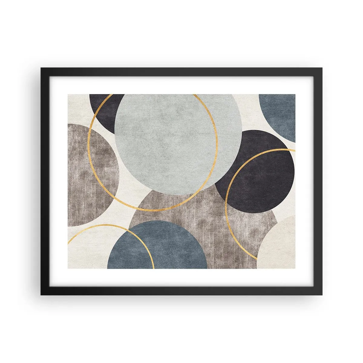 Poster in einem schwarzem Rahmen - Rad für Rad - 50x40 cm