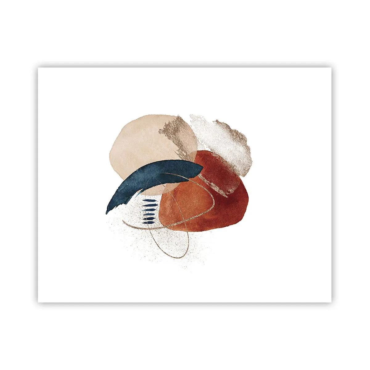 Poster - Ovale Komposition - 50x40 cm