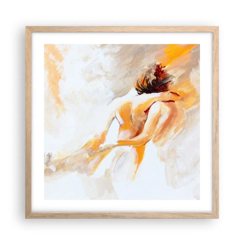 Poster in einem Rahmen aus heller Eiche - Am Himmel der Nähe - 50x50 cm